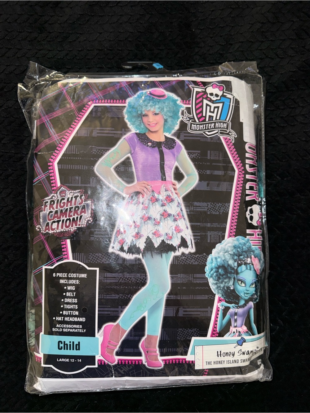 Monster High Honey Swamp Costume - Purple, Blue, Pink